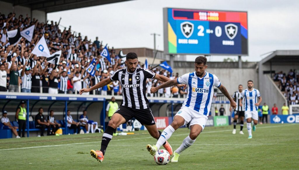Disputa entre botafogo remo no campeonato brasileiro