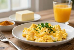 Ovos mexidos com cúrcuma: Anti-inflamatório natural