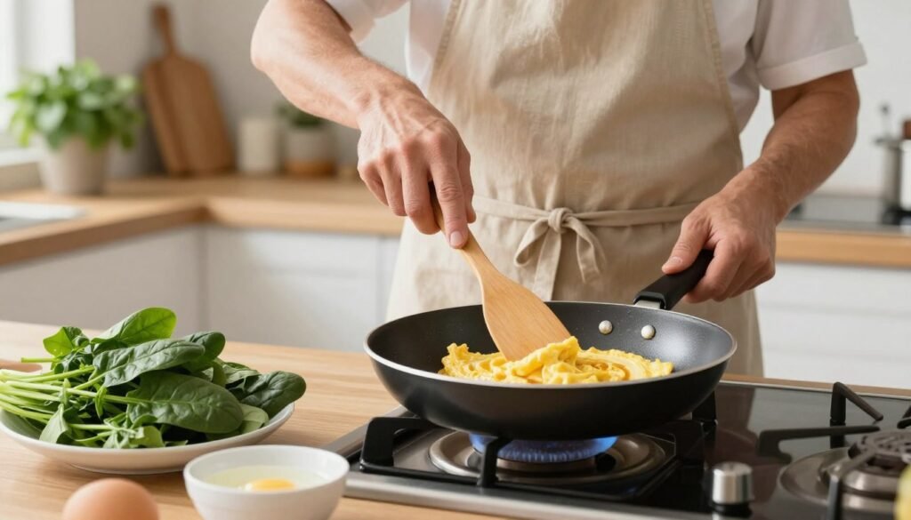 como evitar que a omelete grude