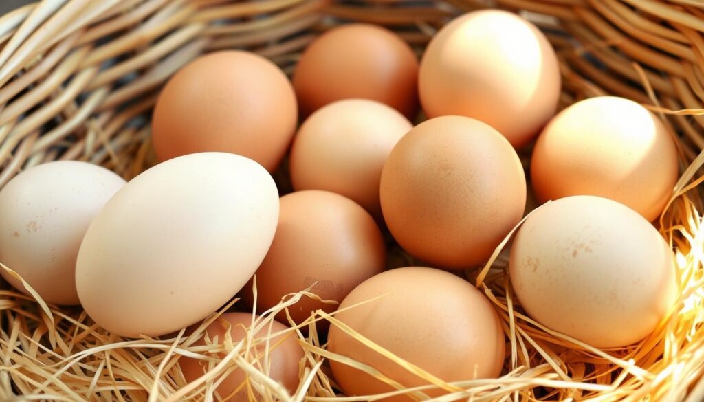 ovos orgânicos ricos em proteína