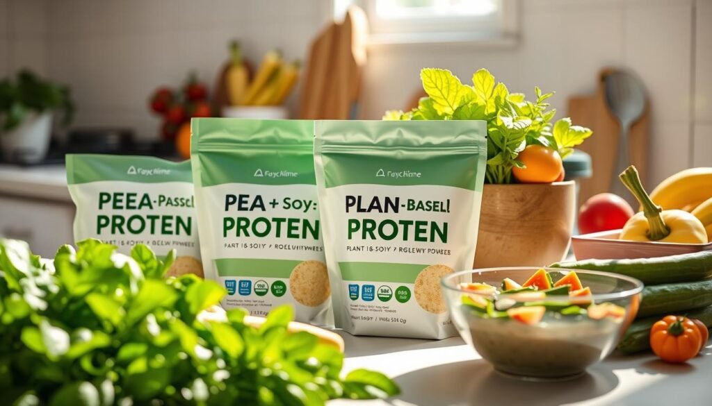 proteína vegetal em pó