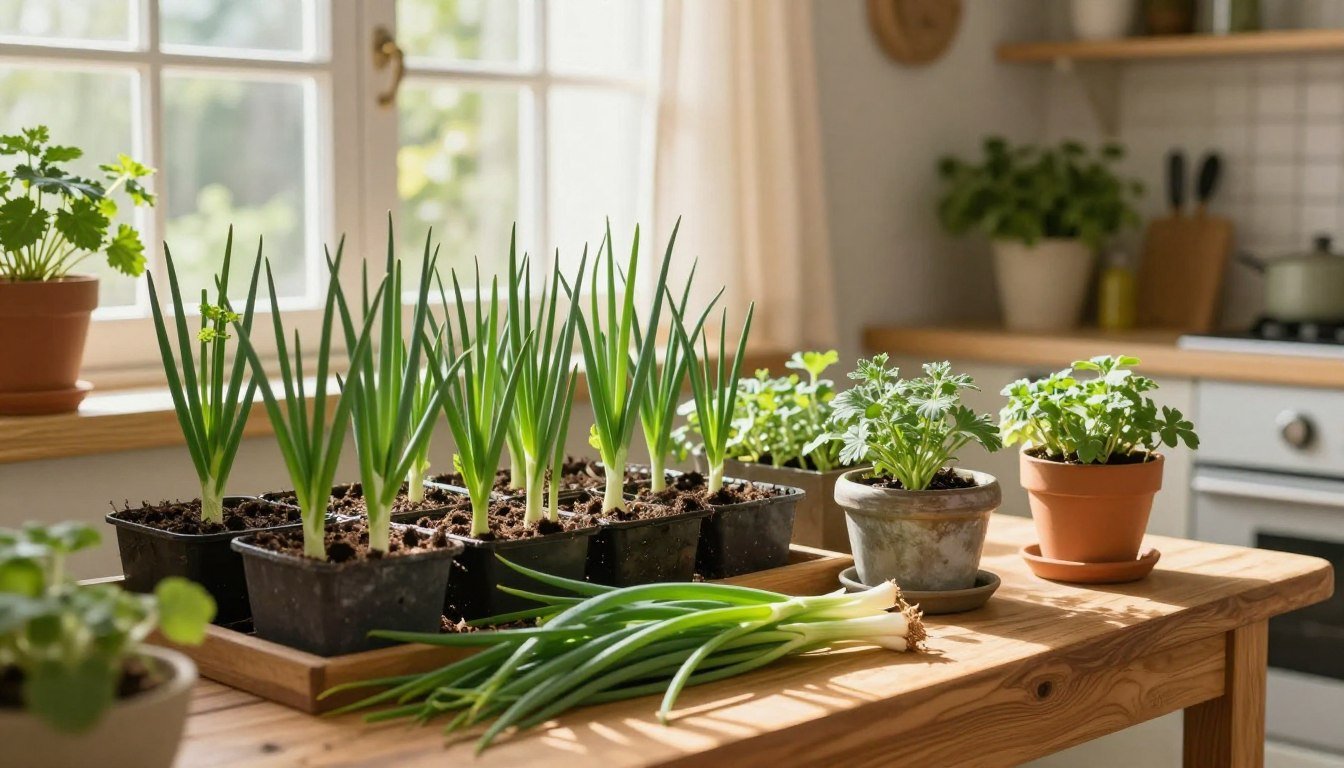 tenha uma horta com cebolinha em casa gastando pouco
